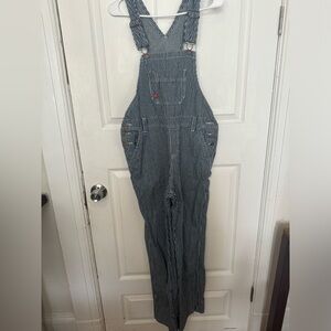 RAILROAD STRIPE DICKIE OVERALLS